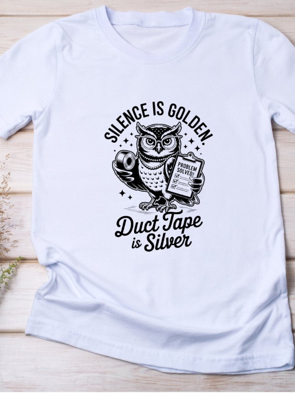 Silence Is Golden Handmade Tee